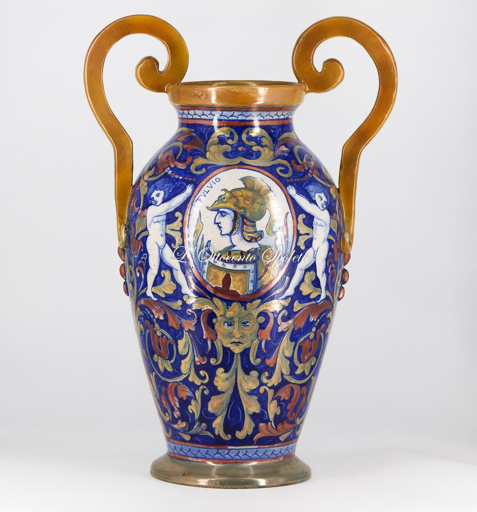 Anfora Gualdo Tadino in maiolica policroma - immagine 5