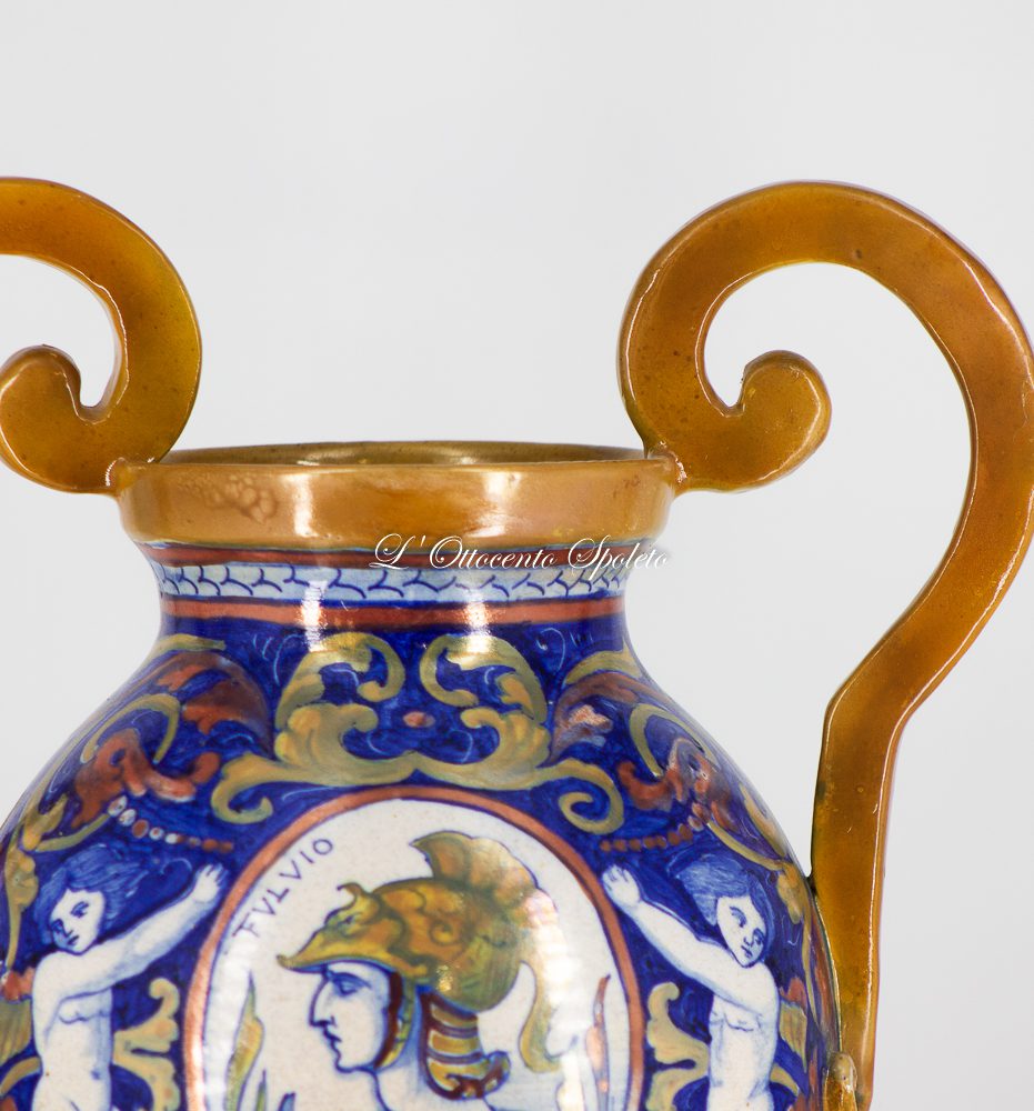 Anfora Gualdo Tadino in maiolica policroma - immagine 6